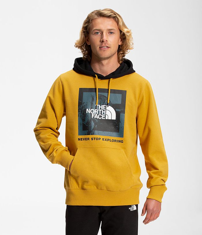 Sudadera Con Capucha The North Face Hombre Recycled Climb Graphic Amarillo - Peru 29541UQXZ